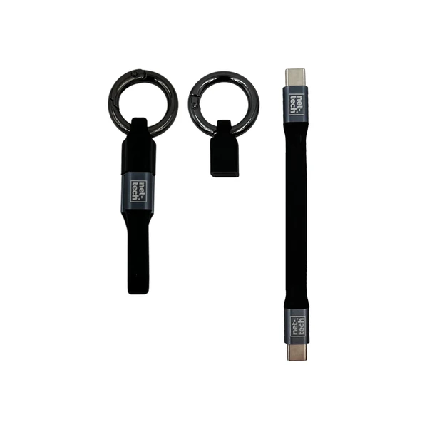 Nettech NT-DC18 PD 65W Plastik 20 Cm Type-C To Type-C Şarj ve Data Kablosu ürün görseli 1