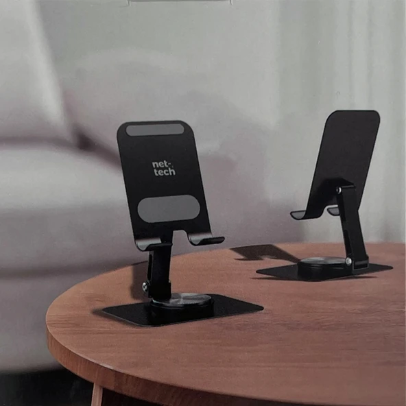 Nettech NT-010 Metal Telefon Stand (Siyah) - Resim 2