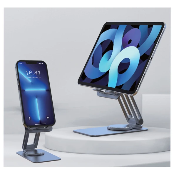Nettech NT-007 Masaüstü Tablet Telefon Tutucu Stand (Antrasit) - Resim 2