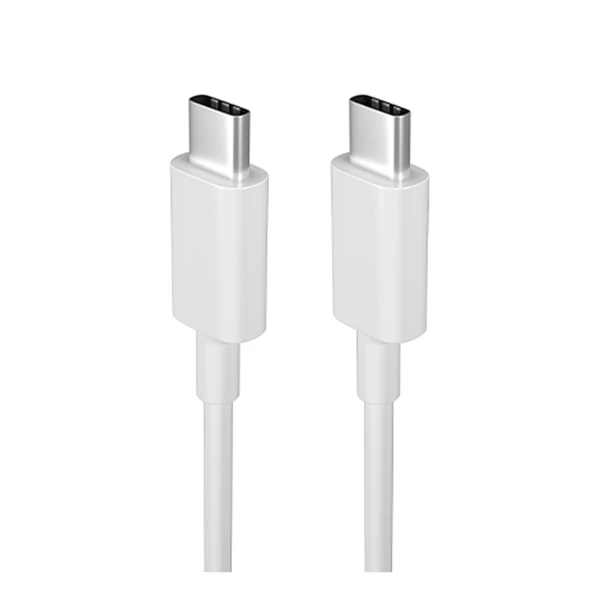 Teknonet TN-DC14 PD 20W QC3.0A Plastik 100 Cm Type-C To Type-C Şarj ve Data Kablosu (Beyaz) ürün görseli 1
