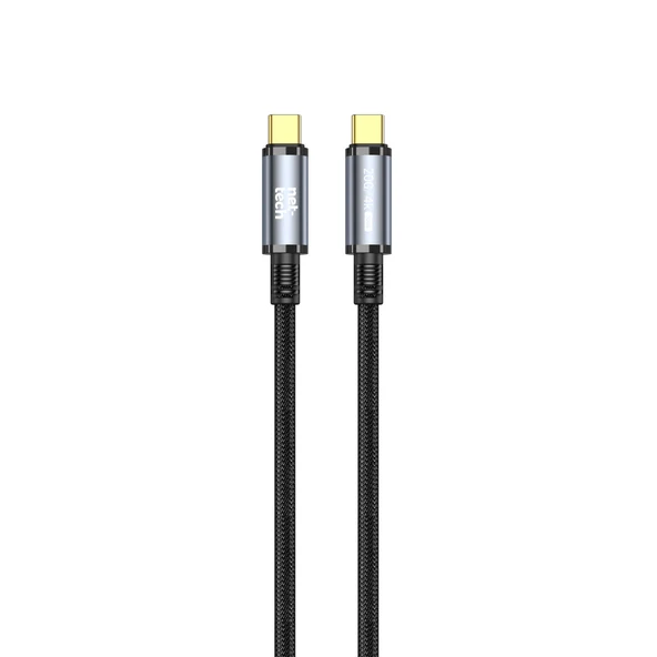 Nettech NT-DC49 USB3.2 20Gbps Plastik 100 Cm Type-C To Type-C Şarj ve Data Kablosu (Siyah) ürün görseli 1