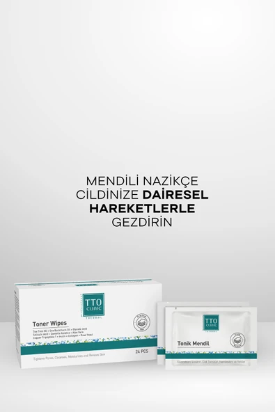 TTO CLINIC Tonik Mendil 24 adet - Resim 3