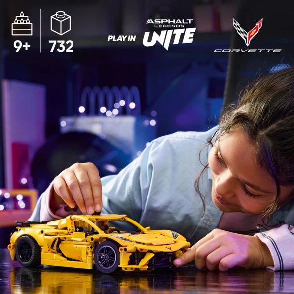 LEGO 42205 Technic Chevrolet Corvette Stingray 42205 - Resim 5
