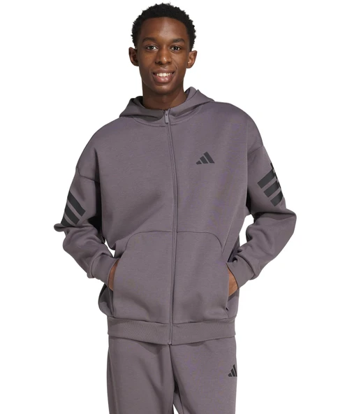 Adidas M FI 3S FZ Sweatshirt Jacket Erkek Eşofman Üstü ürün görseli 1