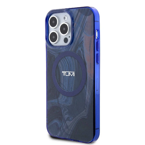 TUMI iPhone 15 Pro Max Kılıf TUMI Orjinal Lisanslı M-safe Şarj Özellikli PC TPU Çift Katmanlı Sıvı Baskılı Kapak ürün görseli 1