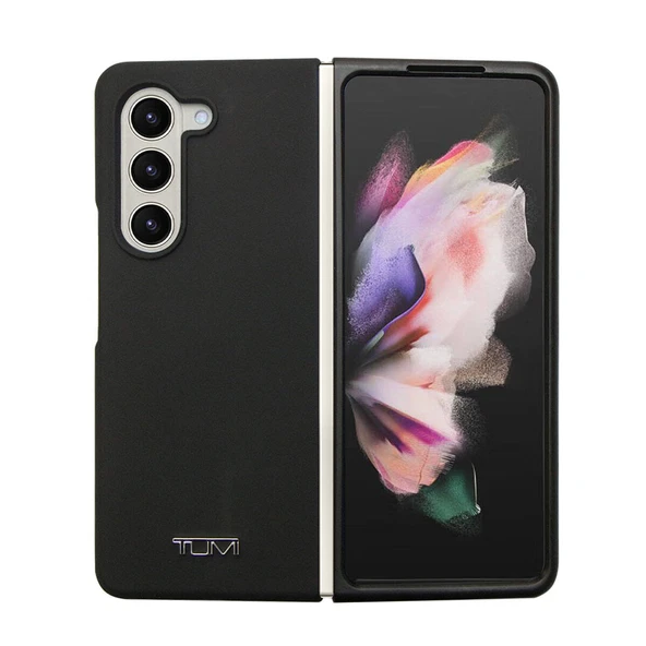 TUMI Galaxy Z Fold 5 Kılıf TUMI Liquid Silikon Metal Logo Dizayn Orjinal Lisanslı Kapak ürün görseli 1