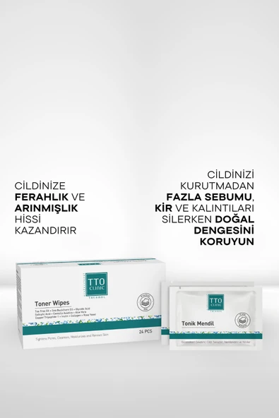TTO CLINIC Tonik Mendil 24 adet - Resim 2
