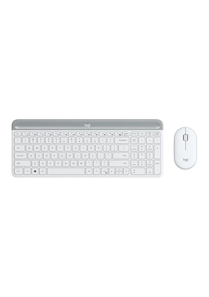 Logitech MK470 Kablosuz İnce İngilizce Q Klavye + Mouse Seti - Resim 2