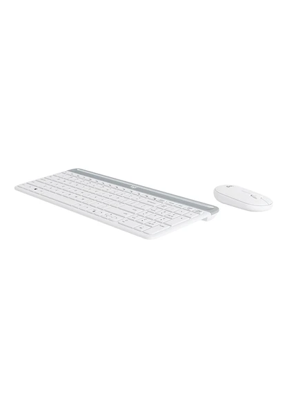 Logitech MK470 Kablosuz İnce İngilizce Q Klavye + Mouse Seti - Resim 3