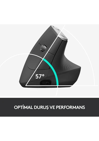 Logitech MX Vertical Advanced Ergonomic Mouse - Resim 2