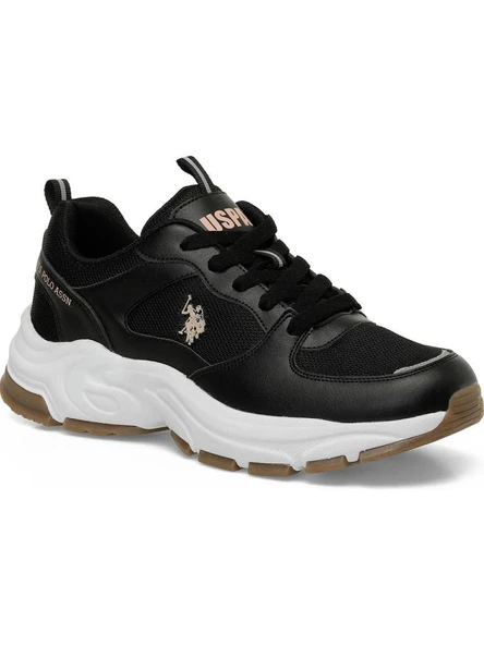 U.S.POLO ASSN.SORLEY 5FX SİYAH COMFORT CASUAL ANATOMİK SPOR AYAKKABI ürün görseli 1