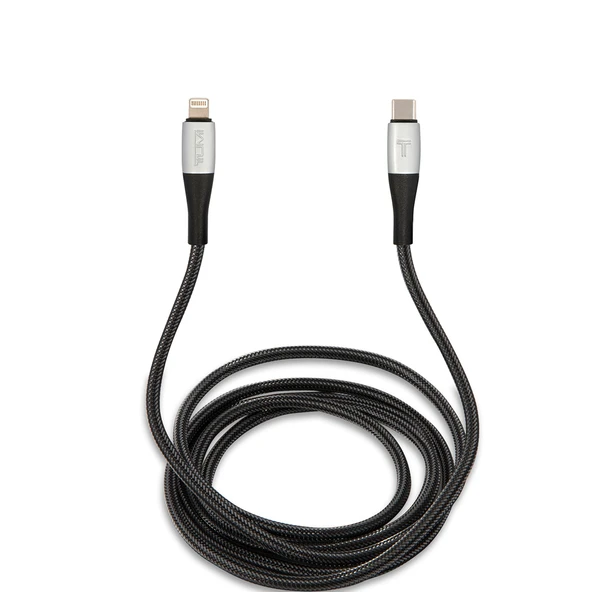 TUMI Hızlı Şarj Özellikli Naylon Örgü Tasarım Lightning To Type-C PD Kablo 1.5M MFI Lisanslı ürün görseli 1