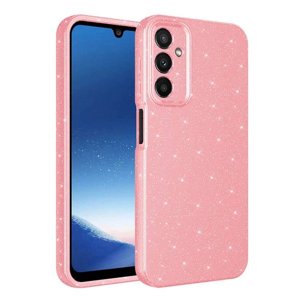Galaxy A15 Kılıf Kamera Korumalı Simli Parıltılı Lüks Silikon ürün görseli 1
