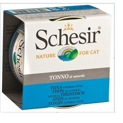 Schesir Cat Ton Balıklı Naturel 85 gr Kedi Konservesi  Skt: 09/2028 ürün görseli 1