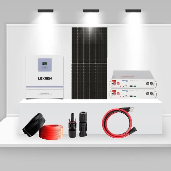 SolarVita 6.6kWp | 11kW Hibrit İnverterli Lityum Enerji Paketi ürün görseli 1