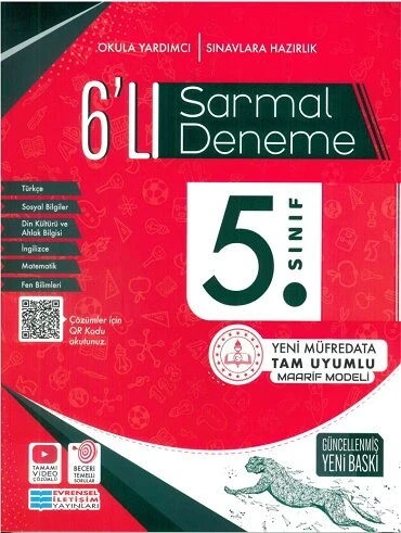 5. Sınıf 6 lı Sarmal Deneme Evrensel İletişim Yayınları ürün görseli 1