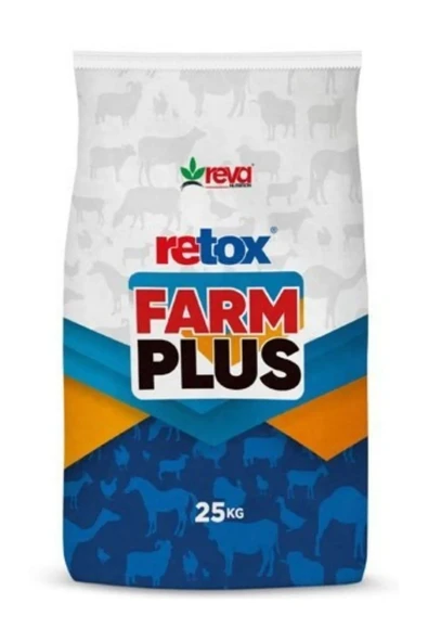 Hs Tarım Retox Farm Plus Süt Hayvanlarına Özel By Pas Içerikli Tamponlayıcı Etkili Premiks 25 kg Kraft ürün görseli 1