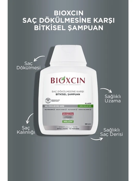 Bioxcin Klasik Yağlı Saçlar Için Şampuan 300 Ml - Genesis Saç Dökülmesi Şampuanı Yağlı Saç ürün görseli 1