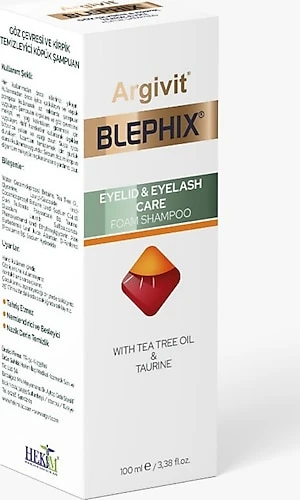 Argivit Blephix Göz Çevresi ve Makyaj Temizleme Köpüğü 100 ml ürün görseli 1