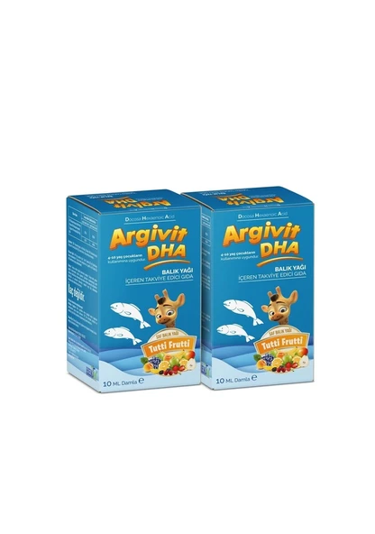 Argivit Dha Balık Yağı Damla 10 ml 2'li ürün görseli 1