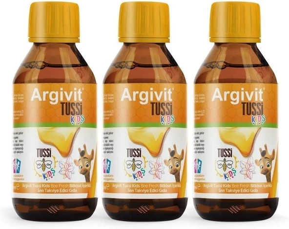Argivit Tussi Kids Şurup 150 ml 3'lü ürün görseli 1