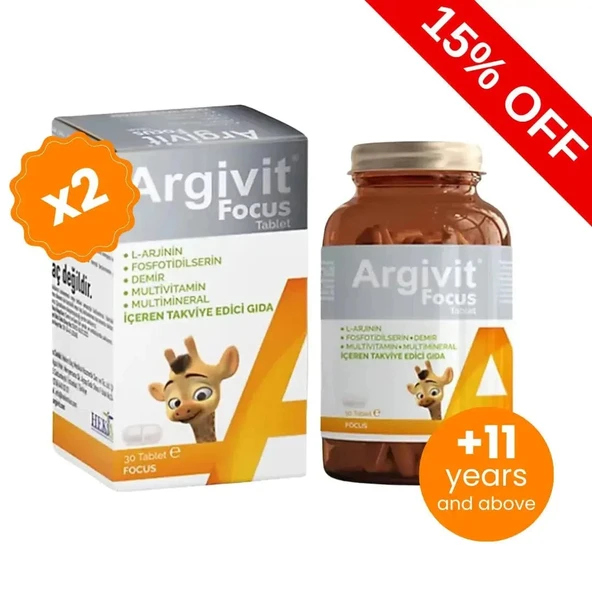 Argivit Focus 30 Tablet 2li ürün görseli 1