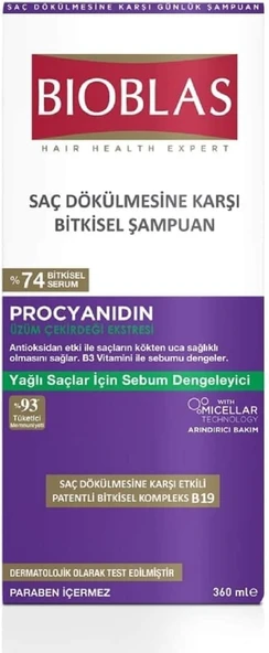 Bioblas Procyanidin 360 ml Saç Dökülmesine Karşı Şampuan ürün görseli 1