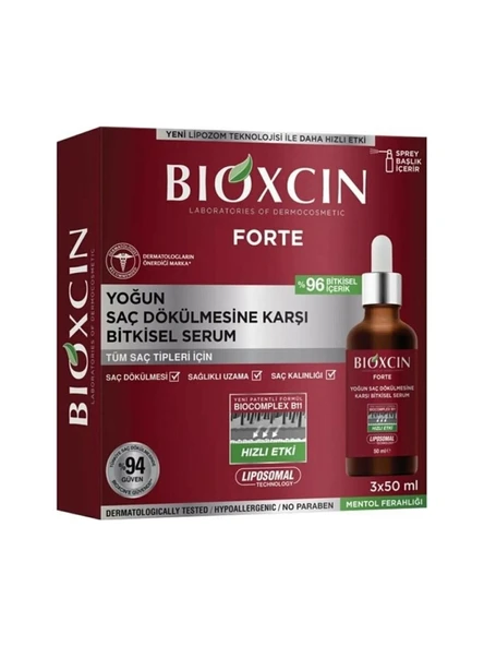 Bioxcin Forte Saç Serumu 3x50ml ürün görseli 1