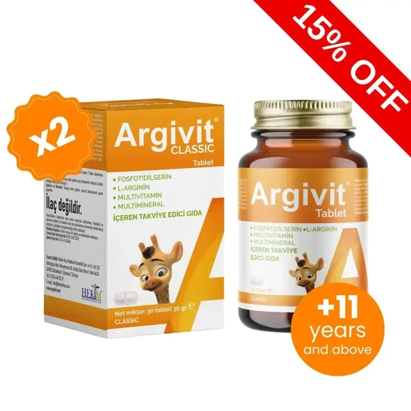 Argivit Classic 30 Tablet 2li ürün görseli 1
