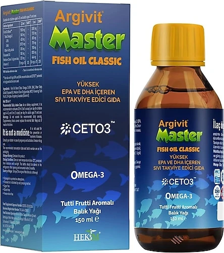 Argivit Master Fish Oil Classic Balık Yağı 150 ml ürün görseli 1