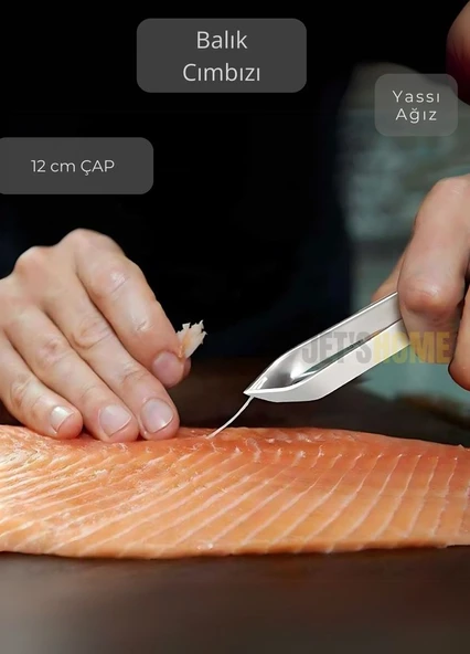 Düz Uçlu Balık Cımbızı Kılçık Cımbızı Paslanmaz Çelik Balık Kılçık Temizleme 12 cm ürün görseli 1