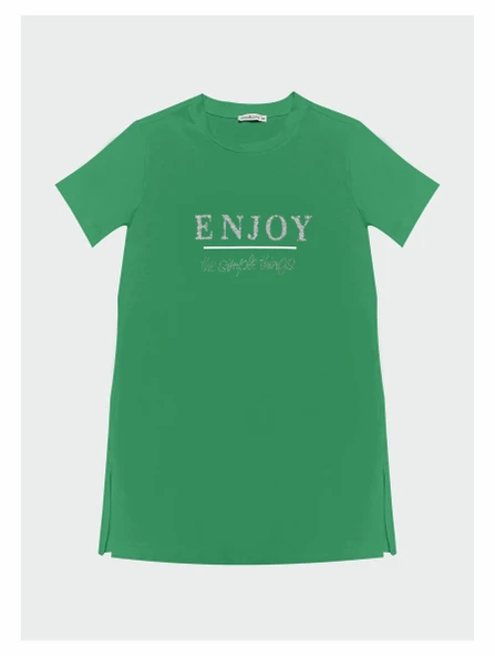 YAZILI TAŞLI BASKILI T-SHIRT ürün görseli 1