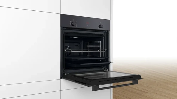 Bosch HBF512BB1T Siyah Ankastre Fırın - Resim 3