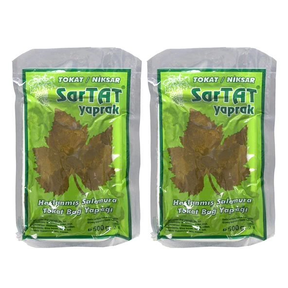 Sartat Tokat Niksar Sarmalık Yaprak 500 gr x 2 Adet ürün görseli 1