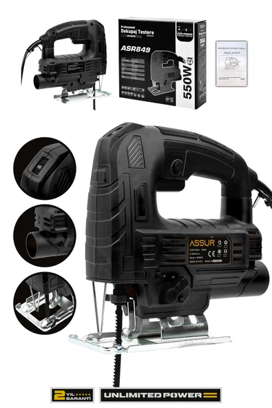Assur 550W Devir Ayarlı Dekupaj Testere Makinesi ürün görseli 1