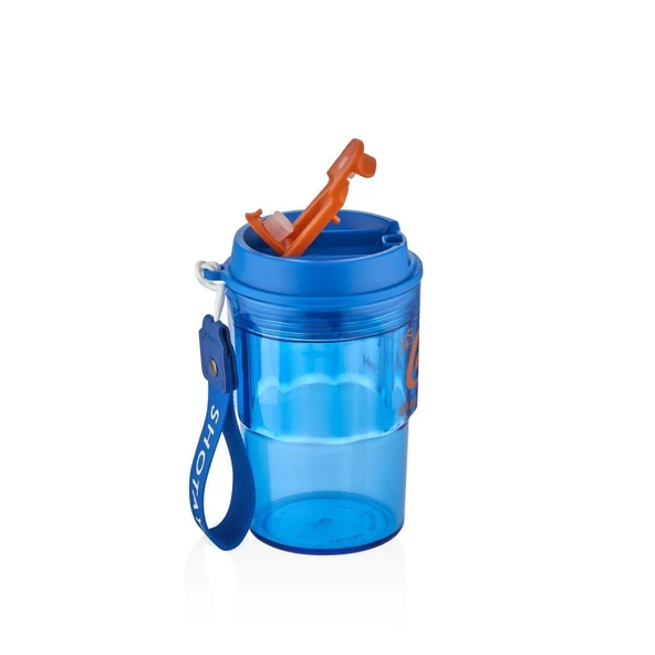 Shotay Class Tritan Bardak Matara 470Ml Mavi - Resim 2
