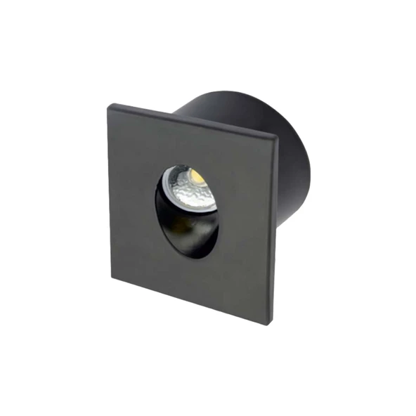 CATA CT-5179 3W LED koridor armatür siyah kasa iç mekan aydınlatma Modern günışığı 3200K ürün görseli 1