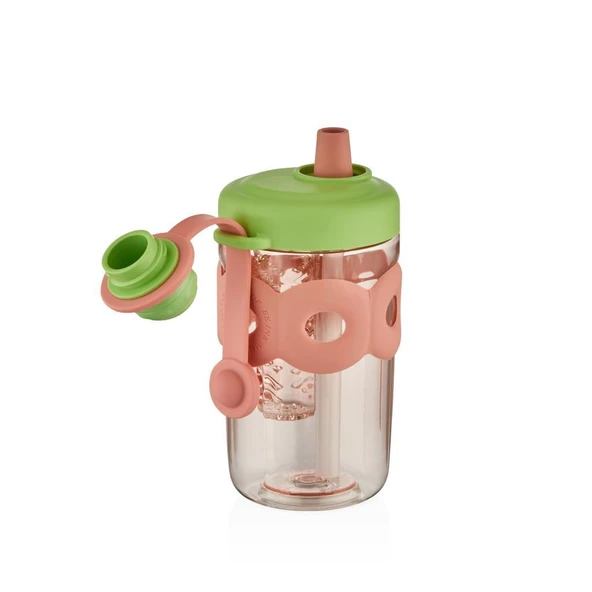 Shotay Bubbl Su Matarası Tritan Pembe 650Ml - Resim 2