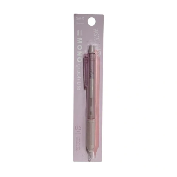 Tombow Mono Graph Lite Pastel Glass Cam Pembe 0.5 Kalem (MGL807LPK) ürün görseli 1