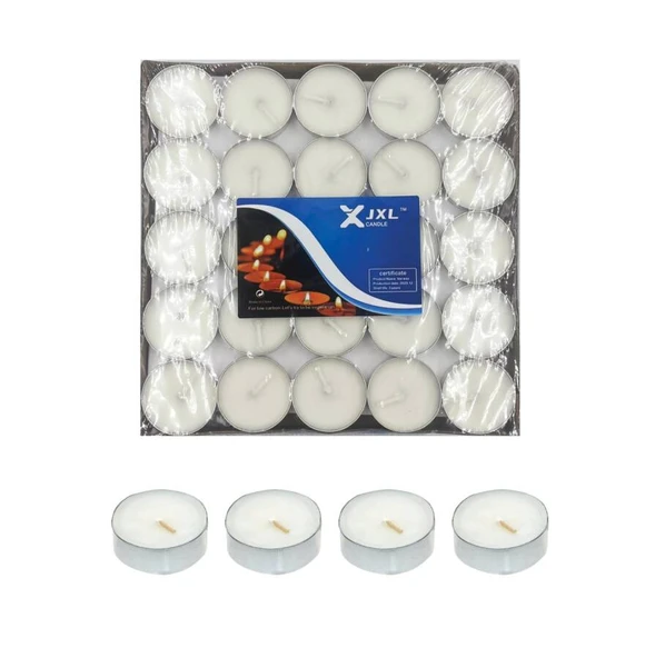 5 Gr Beyaz Tealight Mum 50 Adet ürün görseli 1