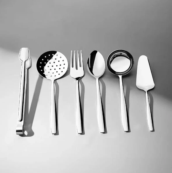 Nehir Sahra Sade 6 Parça Maşalı Servis Takımı ürün görseli 1