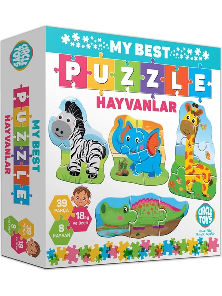 Circle Toys My Best Puzzle Hayvanlar ürün görseli 1