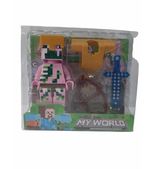 Minecraft 4'lü 1 Figür 3 Aksesuarlı Minecraft Oyun Seti ürün görseli 1