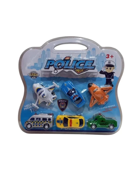 6 Lı Mini Çek Bırak Araçlar 9276 ürün görseli 1