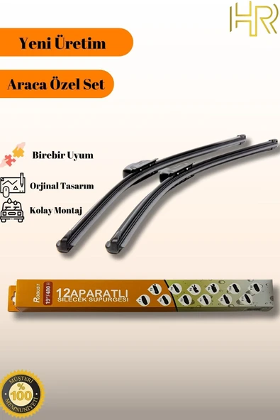 HRPAK Volkswagen Caravelle 2003 - 2009 Arası Cam Silecek 60x60-T5 ürün görseli 1