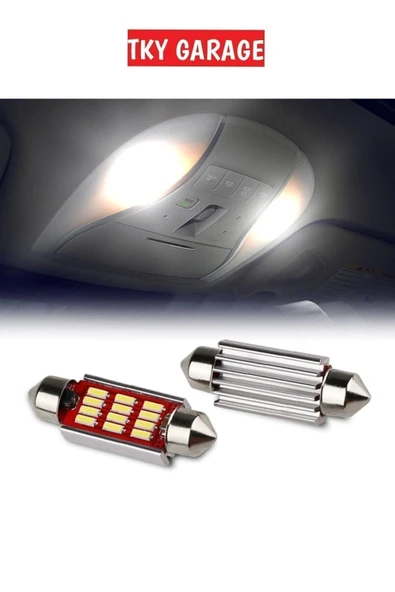 CANBUS Sofit Led 1 Adet 36 Mm Tavan Plaka Ampül Yüksek Aydınlatma Özelliği ürün görseli 1