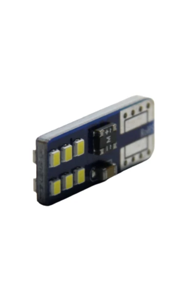 WALZEN T10 Dipsiz W5w Canbus 12 Ledli Beyaz Park Plaka Ampülü (2 Adet) ürün görseli 1