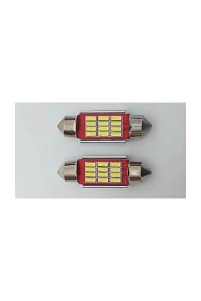 Eng Canbus'lı Sofit Ampul Tavan Ve Plaka Ampulu 2 Adet 12 Ledli 39 mm ürün görseli 1