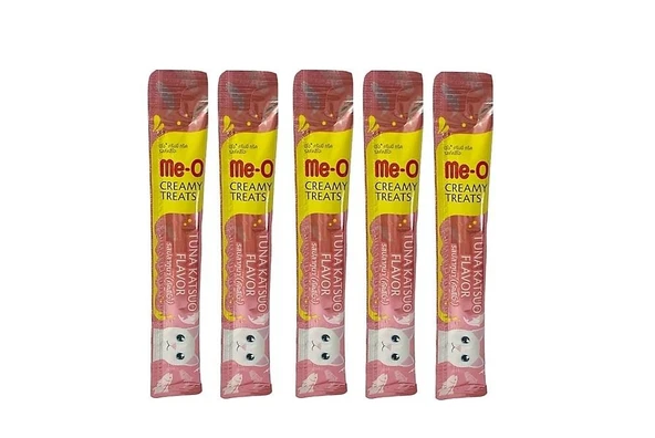 Me-O Ton Balıklı ve Katsuo Balıklı Likit Kedi Ödülü Maması 15 Gr*5ADET ürün görseli 1