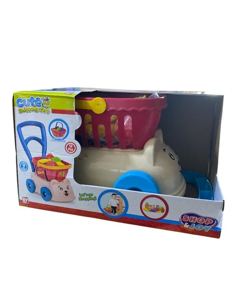 38 cm 12 Parça Sevimli Market Arabam 6483 - Resim 3